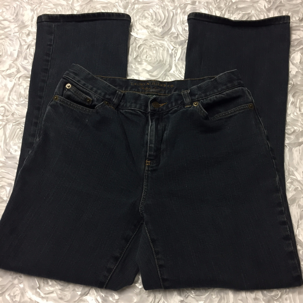 Lauren Jeans Co. petite med-dark wash jeans